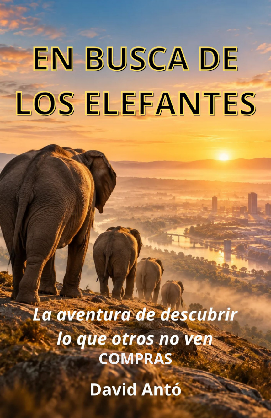 Portada de Compras, de David Antó, de la saga En busca de los Elefantes